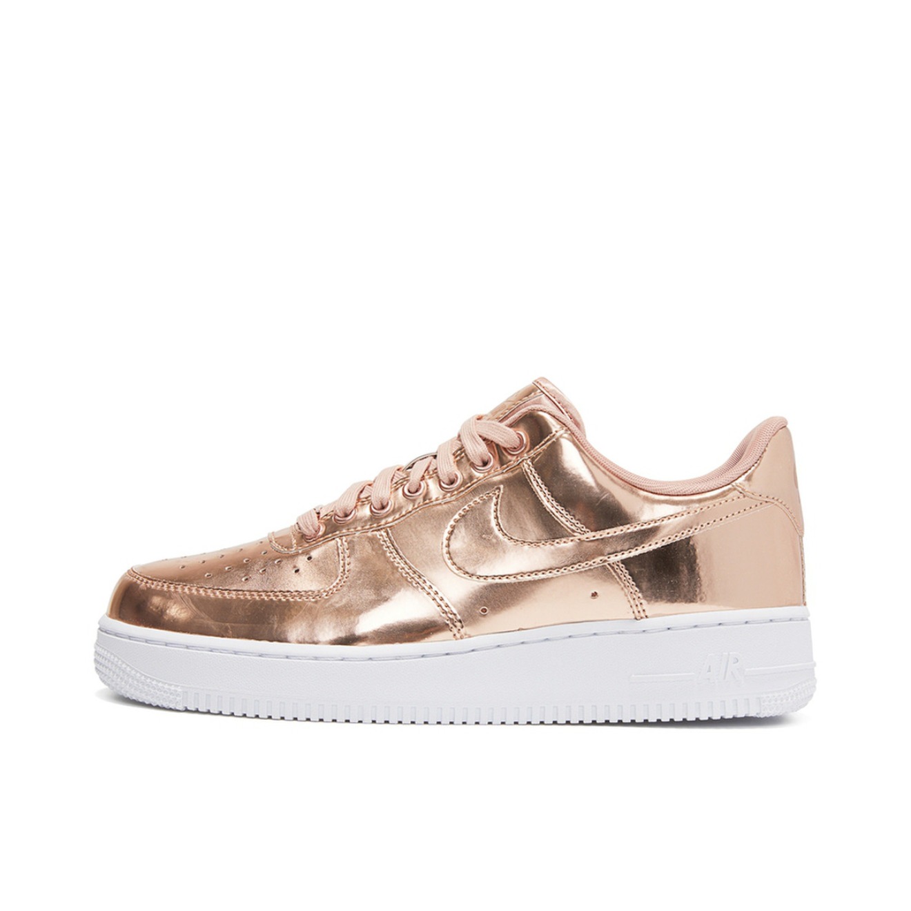 推荐商品：Nike Air Force 1 空军一号 板鞋 轻便舒适百搭耐磨防滑复古 红古铜/玫瑰金/白色