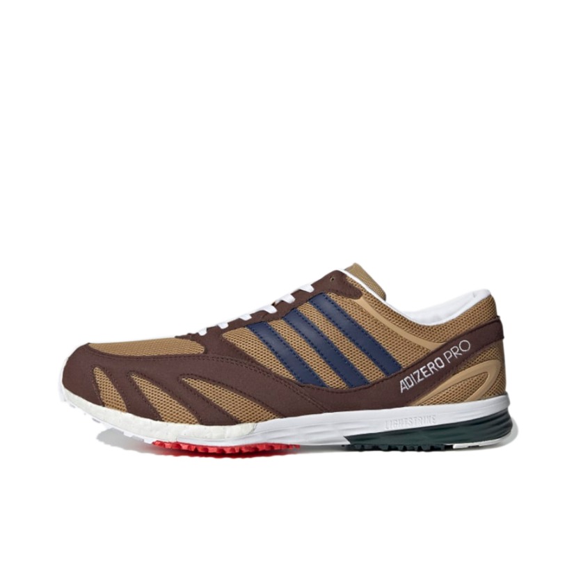 推荐商品：adidas originals Lab Race 复古拼接 舒适透气 休闲跑鞋 Noah联名/棕色/褐色
