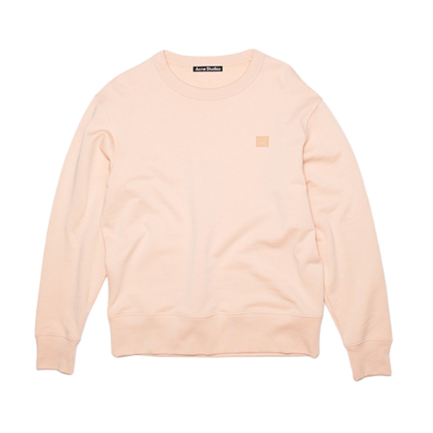 Acne Studios 纯棉棉质表情笑脸饰片套头圆领长袖卫衣 男女同款