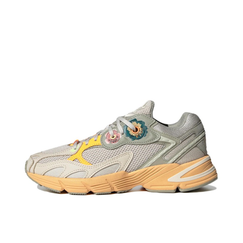 推荐商品：【jennie同款】adidas Originals Astir 防滑耐磨 网面透气 舒适 复古 运动休闲鞋 女款/浅灰/米白/亮橙色
