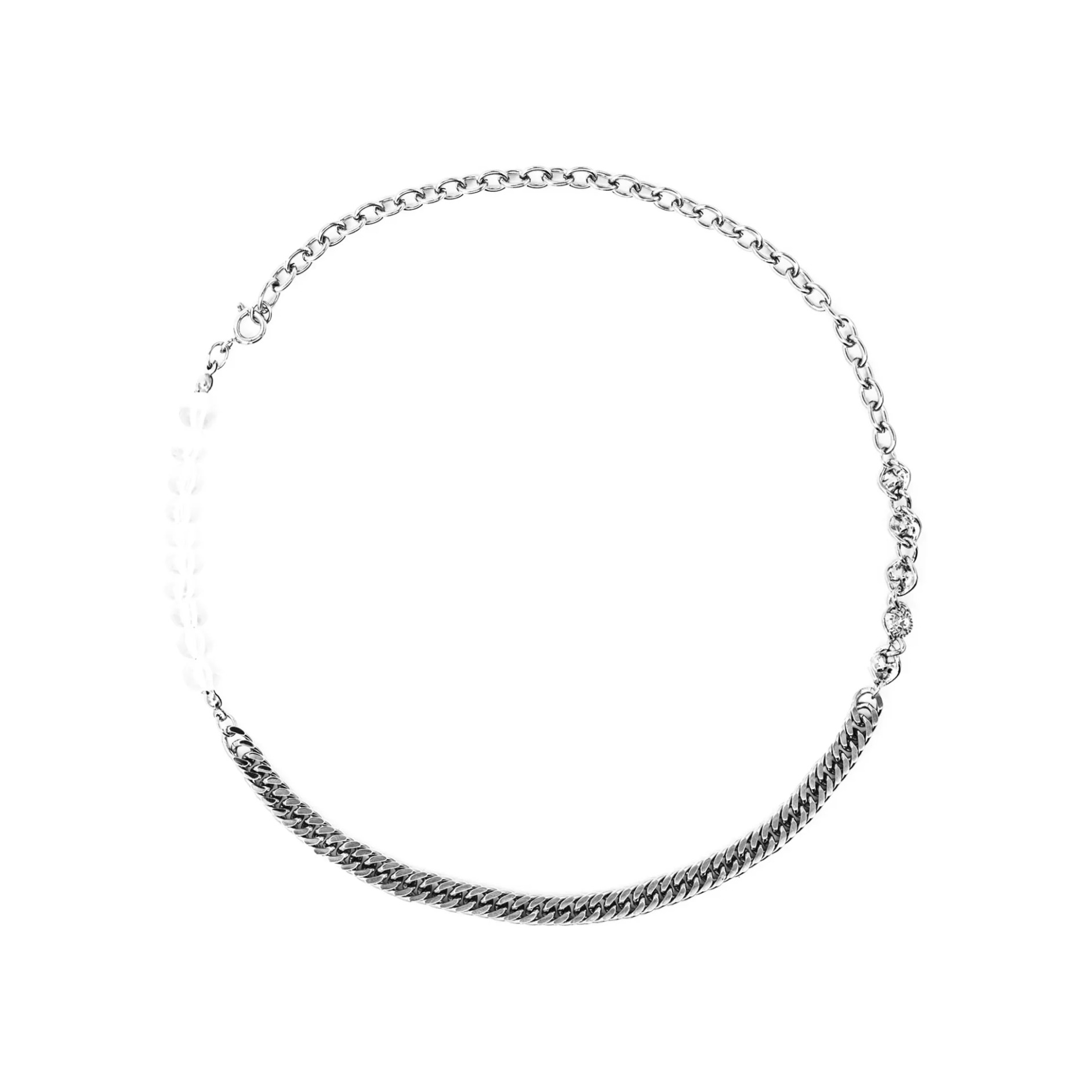 Killwinner “环”时尚明珠镶钻项链 K2021sp017