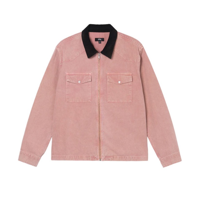 Stussy Washed Canvas Work Jacket 灯芯绒做旧水洗夹克 男女同款