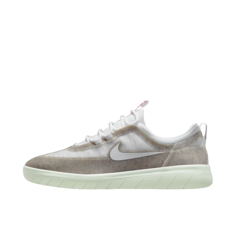 推荐商品：Nike SB Nyjah Free 2 运动休闲鞋 防滑耐磨网眼透气舒适轻便包裹性织物 颗粒灰/白色