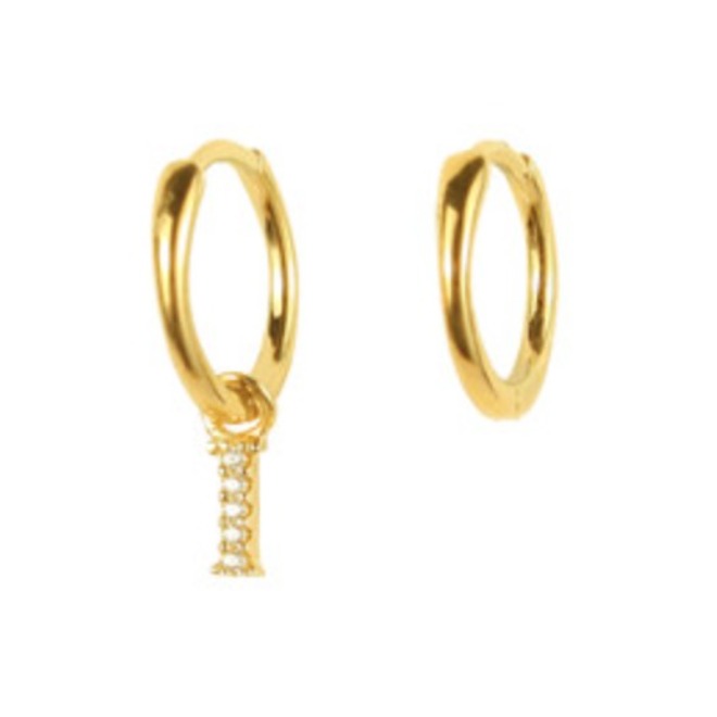 APM Monaco 小巧玲珑字母耳钉 AE11748OXYA