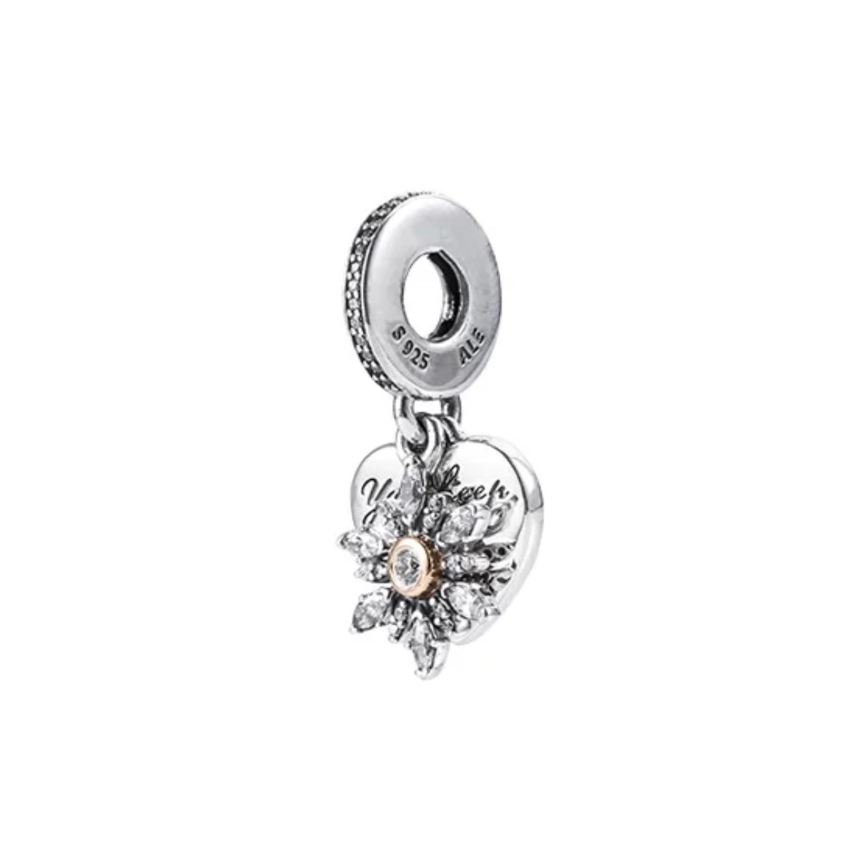 PANDORA/潘多拉 雪花和爱心吊坠串饰 792012CZ