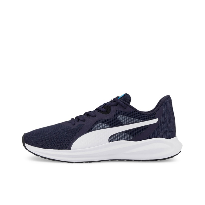 推荐商品：Puma/彪马 Twitch Runner 舒适轻便 网面透气 防滑耐磨 潮流百搭 运动 跑步鞋 蓝/白