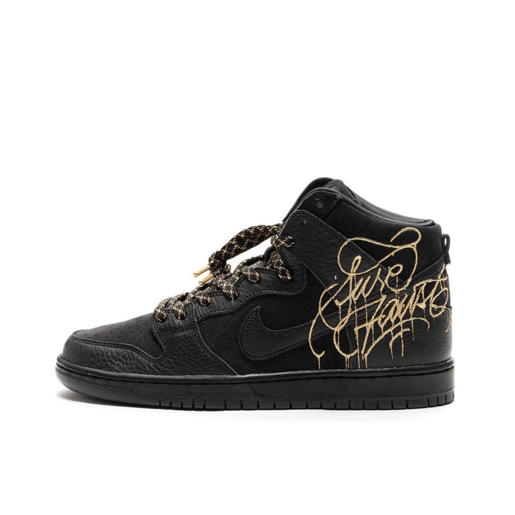 推荐商品：Nike Dunk 板鞋 经典复古百搭 Faust联名/SB/黑色/金色