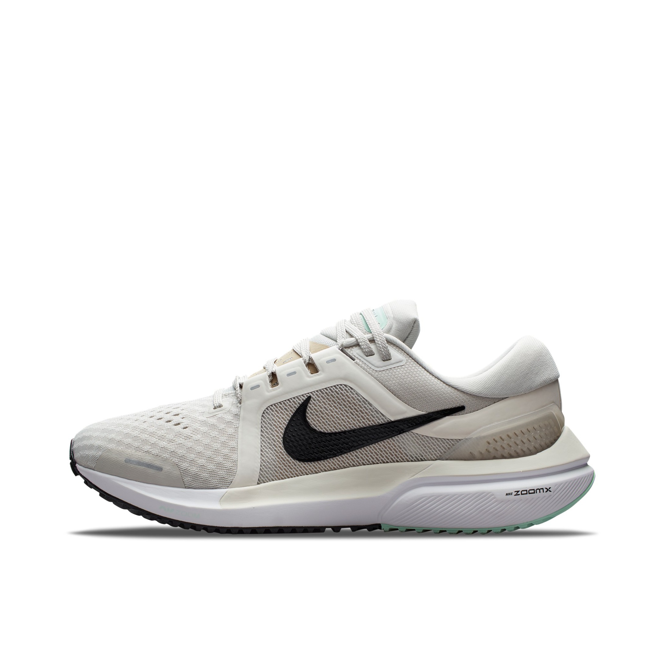 推荐商品：Nike Air Zoom Vomero 16 premium 跑鞋 碳板泡绵减震耐磨轻便透气舒适气垫回弹圆头 浅骨色/黑色