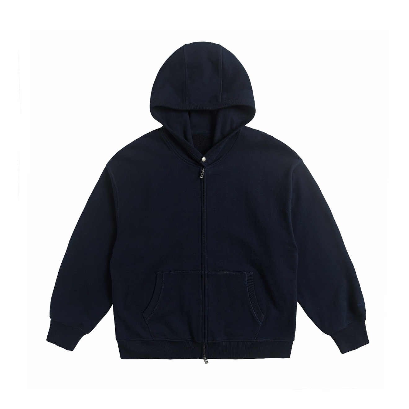 EviStub 定织开襟连帽拉链卫衣 男女同款 E-2CWY02 藏青