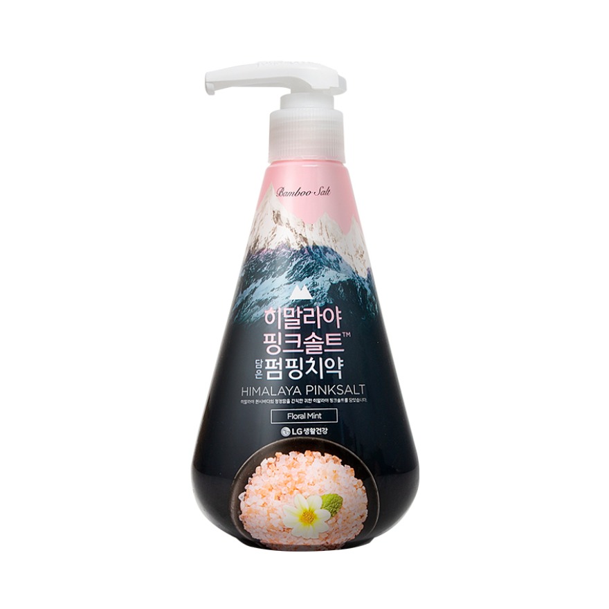 推荐商品：竹盐 喜马拉雅粉盐按压式牙膏 285g 洁白牙齿清幽花香