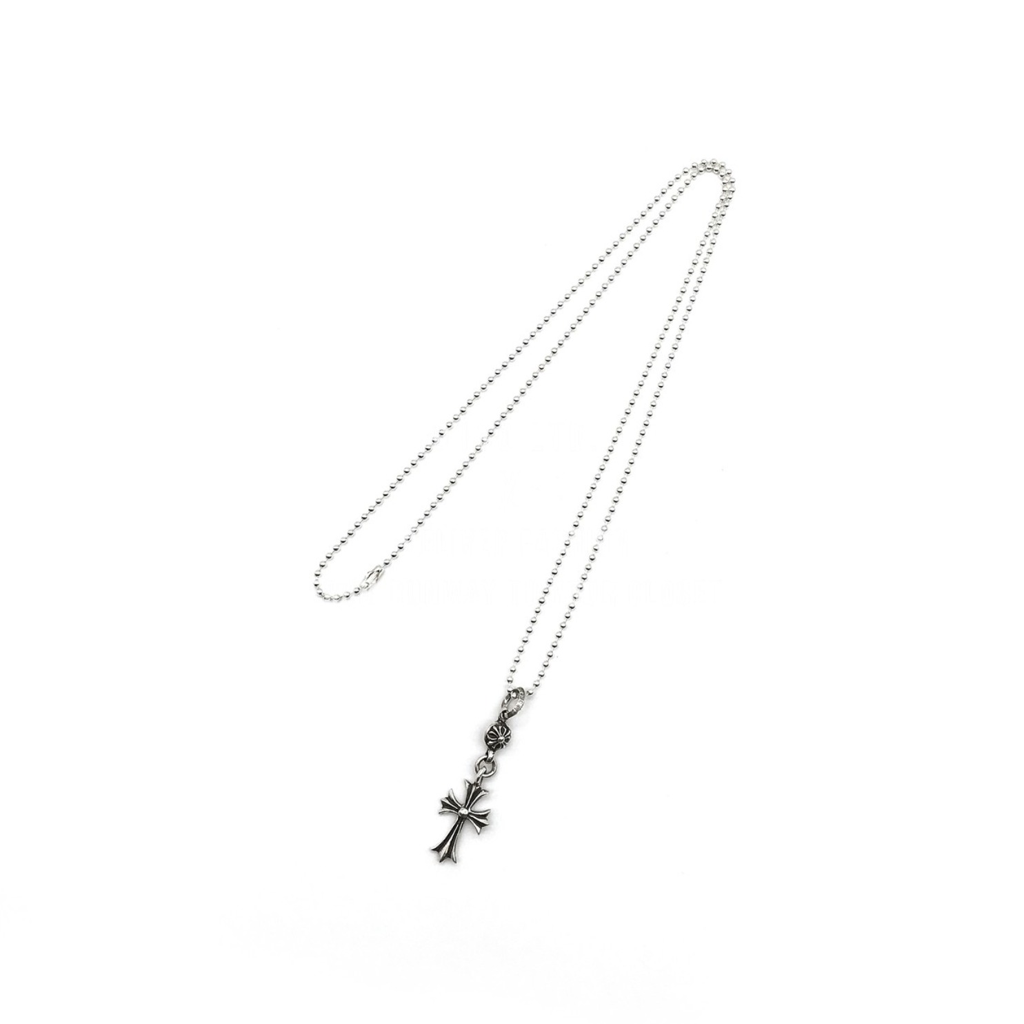 推荐商品：【韩知城同款】Chrome Hearts/克罗心 925银克罗心单球十字架项链