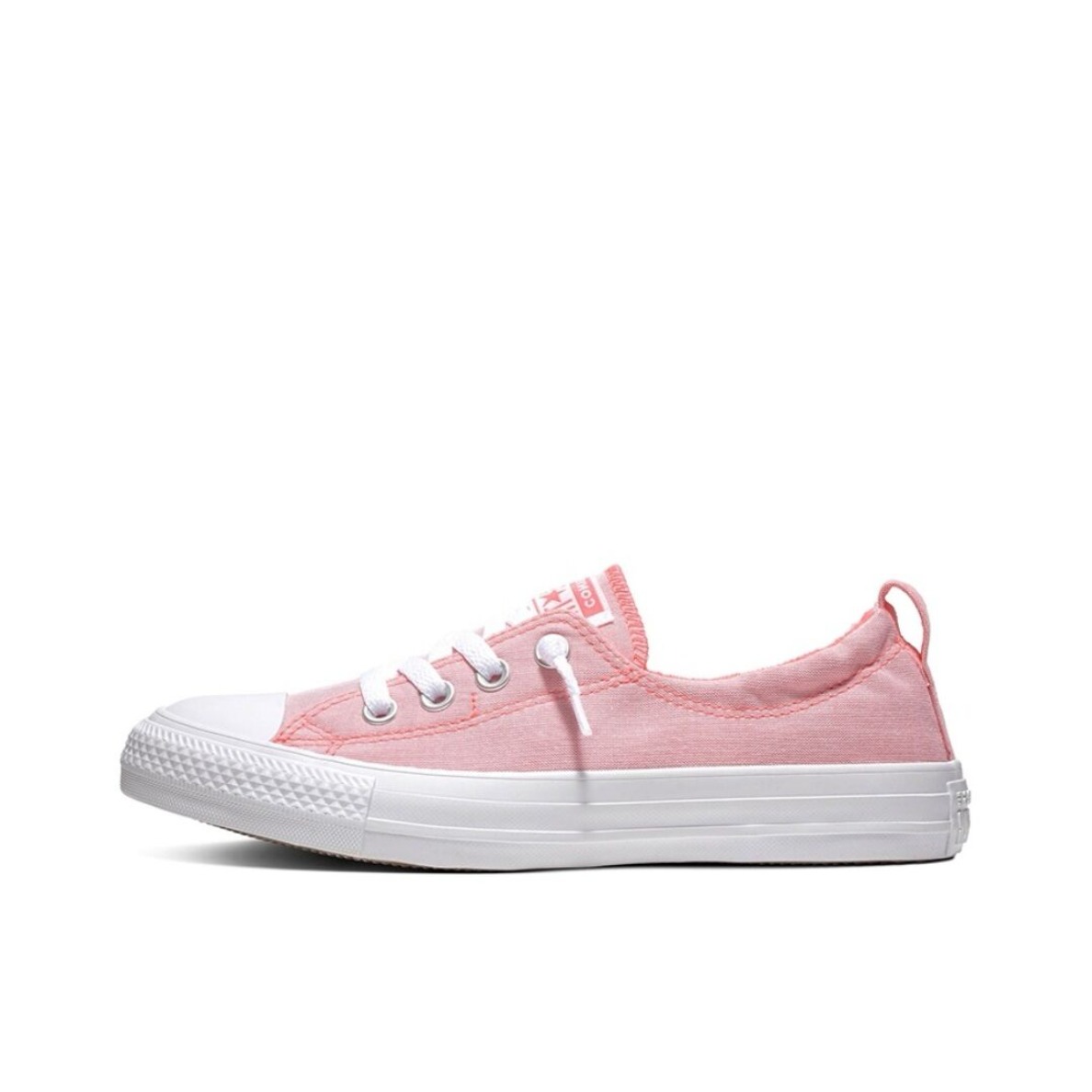 推荐商品：Converse/匡威 Chuck Taylor All Star Shoreline 帆布鞋 休闲百搭舒适轻便防滑耐磨减震透气圆头一脚蹬芭蕾风 Pink 樱花粉