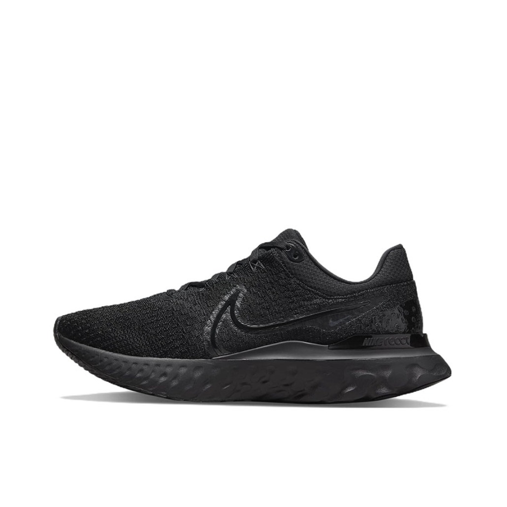 推荐商品：Nike React Infinity Run FK3 跑鞋 减震织物回弹支撑泡棉圆头 男款/黑色
