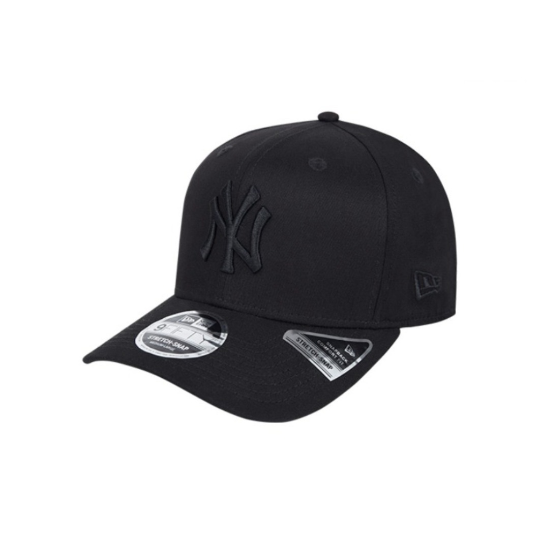 New Era/纽亦华 大LOGO系列刺绣弯檐帽 12728419 黑色12728421