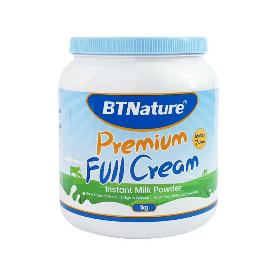 推荐商品：BTNature/贝特恩 家庭全脂高钙奶粉 罐装 补钙