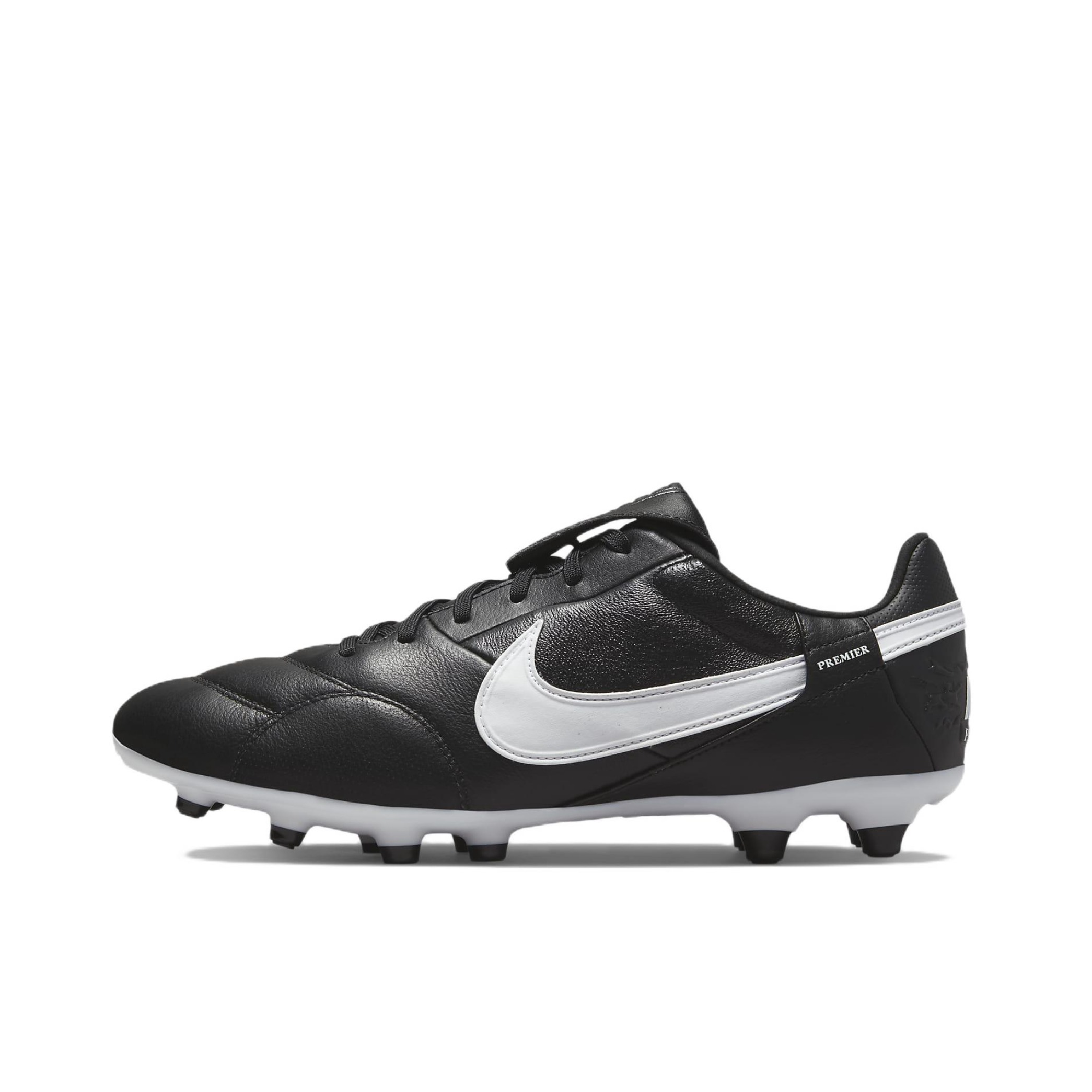 推荐商品：Nike Premier 3 FG 中端 胶质长钉 硬天然草场 抓地圆头 防滑耐磨 足球鞋 黑色