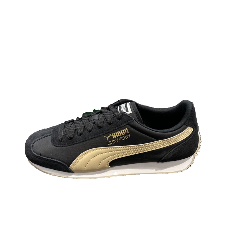 推荐商品：Puma/彪马 Whirlwind 时尚复古 轻便 拼接 休闲 城市通勤 T头鞋 德训鞋 跑鞋 黑色/黄色