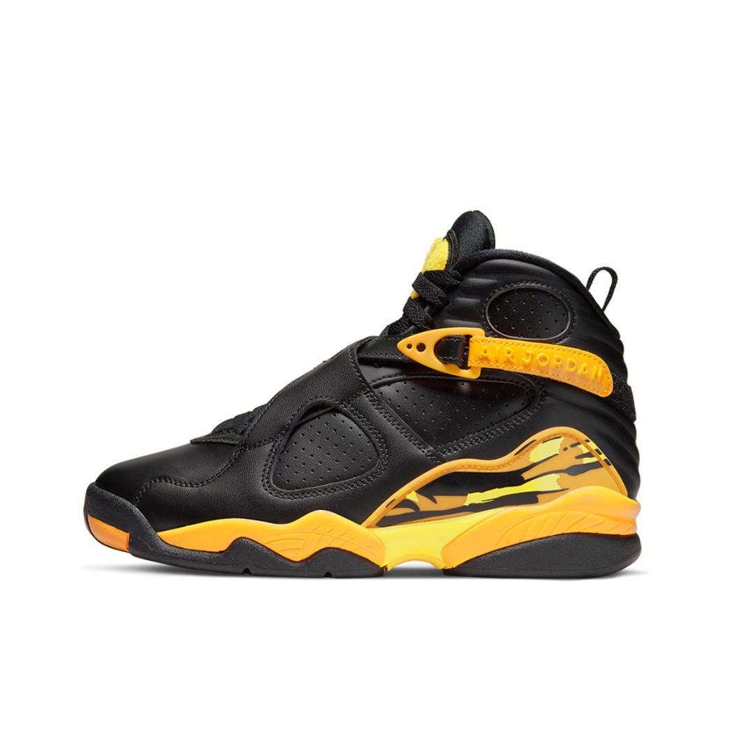 推荐商品：Air Jordan 8 运动休闲鞋 减震轻便防滑耐磨舒适百搭复古包裹性合成革支撑 黑色/黄色