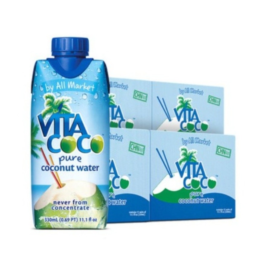 推荐商品：VitaCoco/唯他可可 椰子水饮料 原味 瓶装 低卡低脂 330ml