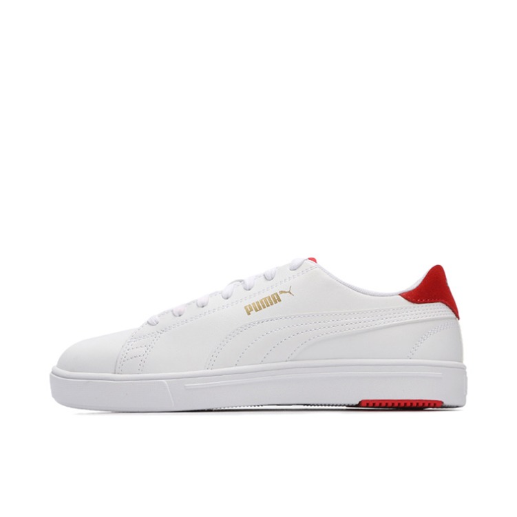 推荐商品：Puma/彪马 Serve Pro Lite 小白鞋 板鞋 复古经典防滑耐磨舒适减震轻便网球风流光风 白色/鲜红
