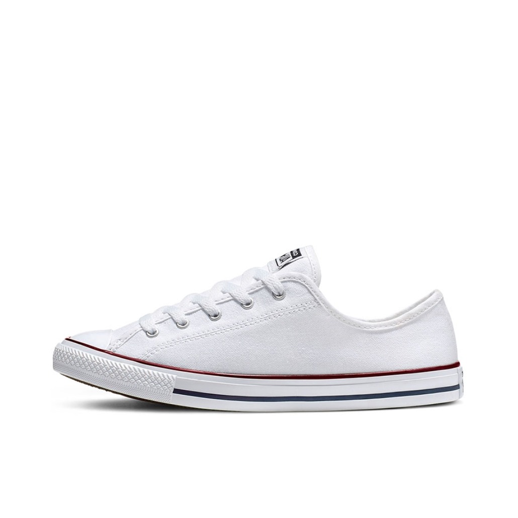 推荐商品：Converse/匡威 All Star Dainty 防滑耐磨 舒适轻便 透气 橡胶底 圆头 休闲时尚 运动帆布鞋 低帮/白色