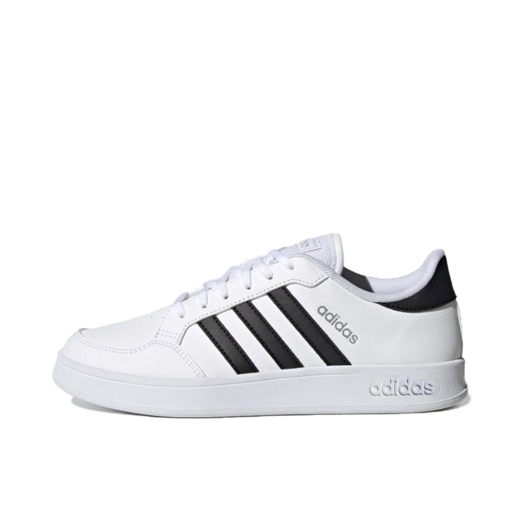 推荐商品：adidas neo Breaknet 板鞋 三条纹减震轻便防滑耐磨复古防水轻运动休闲网球文化 熊猫/纯白/黑色