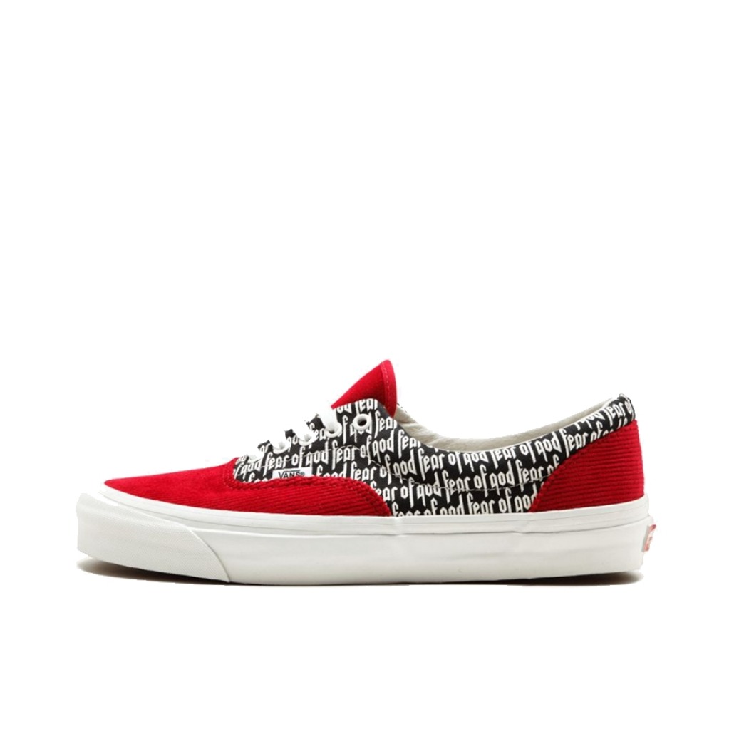 推荐商品：Vans/范斯 Era Lx Comfycusra 轻便 复古 帆布鞋 Red/Black/White FOG联名/红黑白