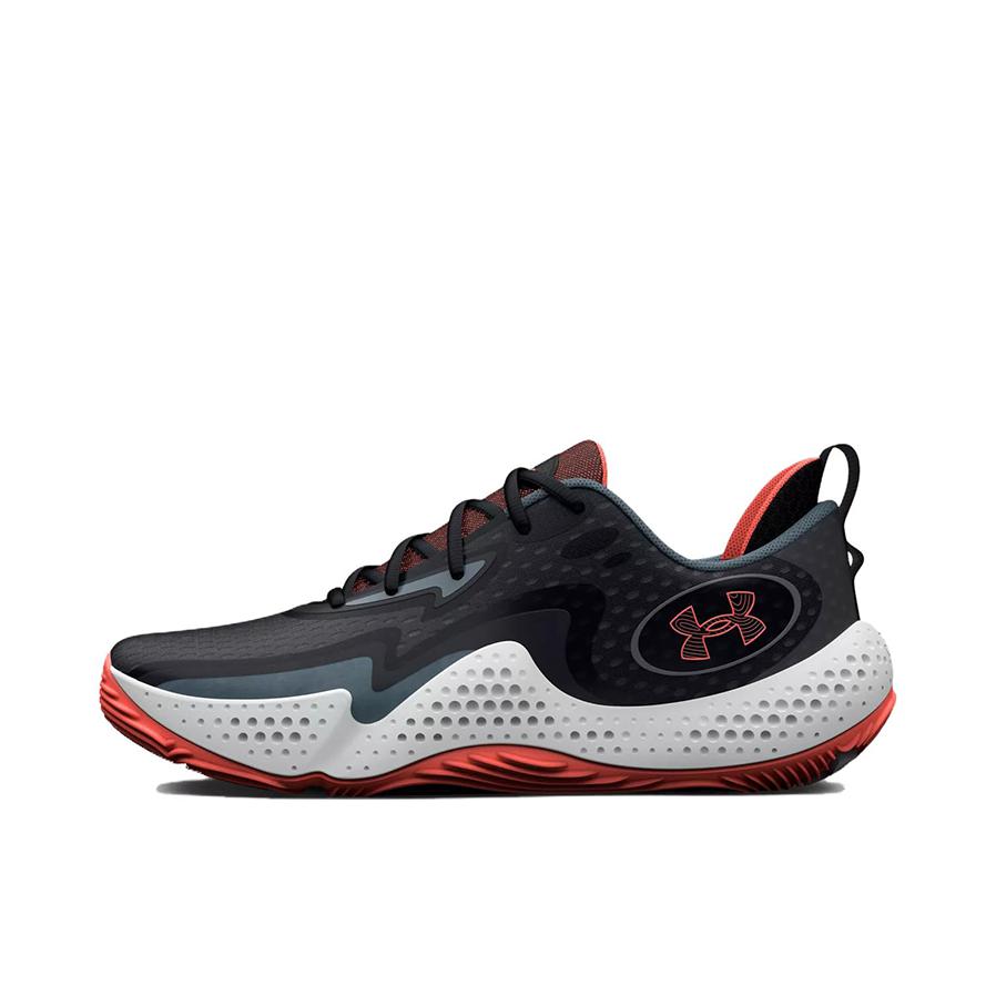 推荐商品：Under Armour/安德玛 Spawn 5 防滑耐磨 缓震运动 舒适透气 百搭时尚 圆头 场地 篮球鞋 黑色/白色/墨绿
