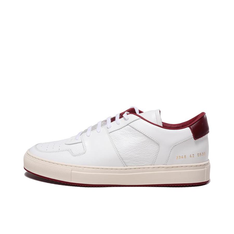 推荐商品：CommonProjects 时尚复古 简约 防滑耐磨 舒适轻便 皮革 圆头 运动休闲鞋 2314-0528 白色/酒红