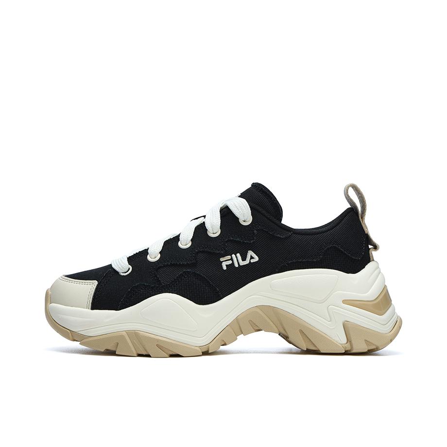 推荐商品：FILA/斐乐 Sofia Canvas 防滑耐磨 厚底 增高鞋 跑鞋 女款/白色/黑色