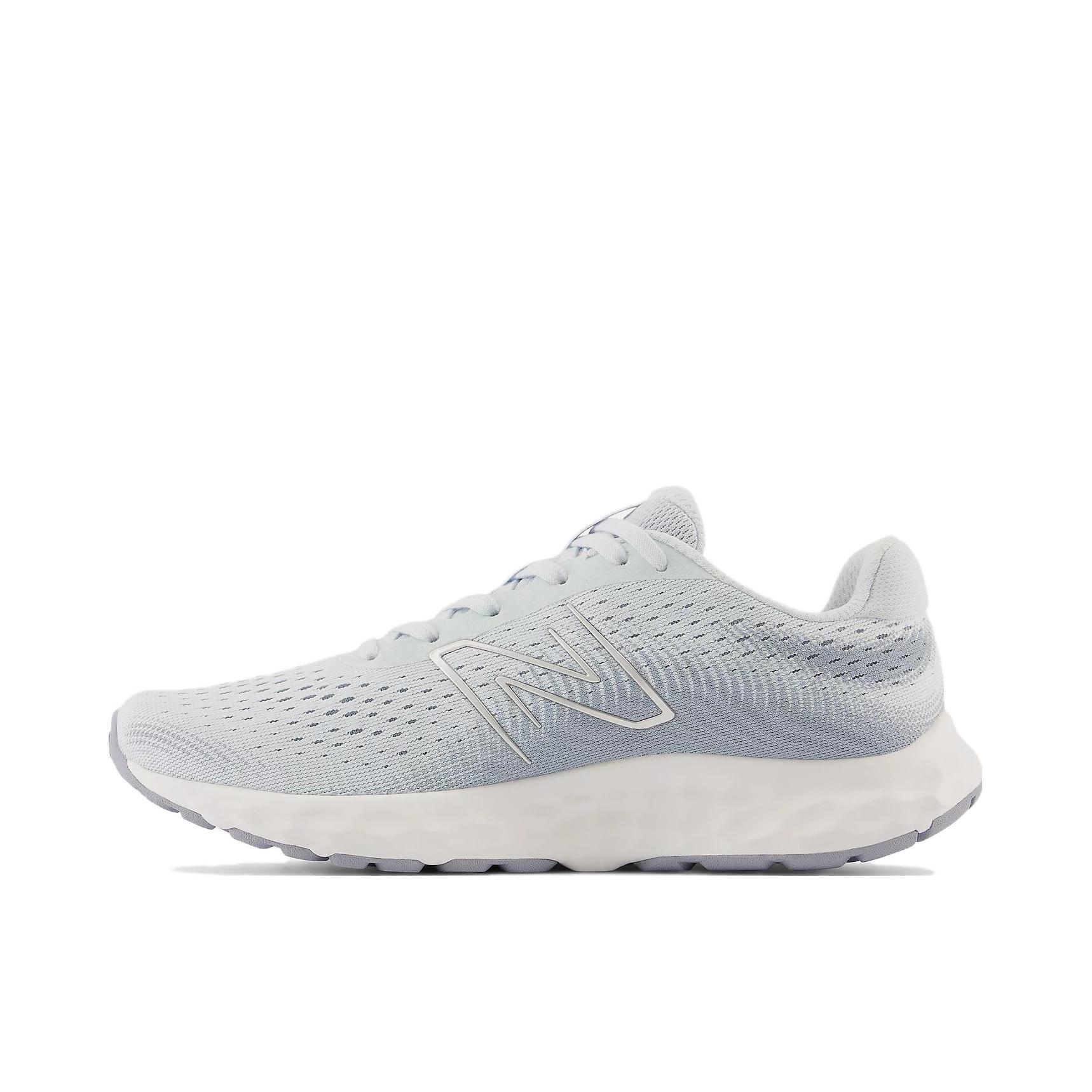 推荐商品：New Balance 520 V8 跑鞋 织物合成革减震防滑耐磨透气休闲低帮支撑 女款/浅灰蓝/银色