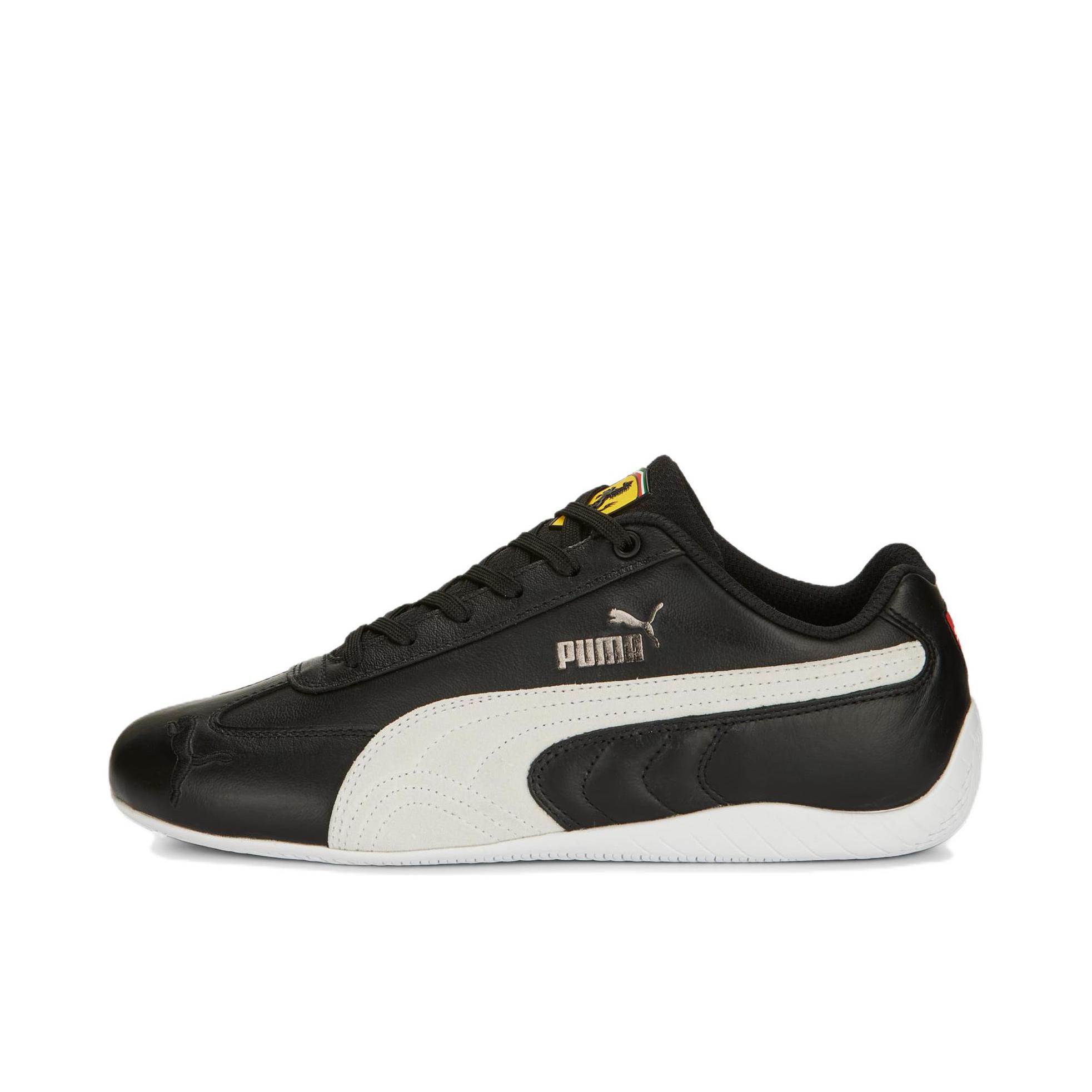 推荐商品：【单依纯同款】 Puma/彪马 Speedcat 运动休闲鞋 防滑耐磨薄底赛车风做旧T头鞋 黑色/云白