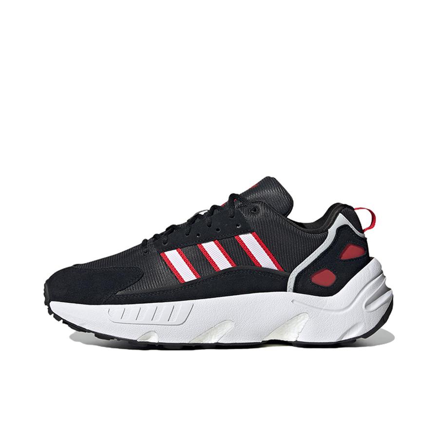 推荐商品：adidas originals ZX 22 Boost 防滑耐磨 舒适轻便 减震透气 织物 跑鞋 黑色/白色/红色