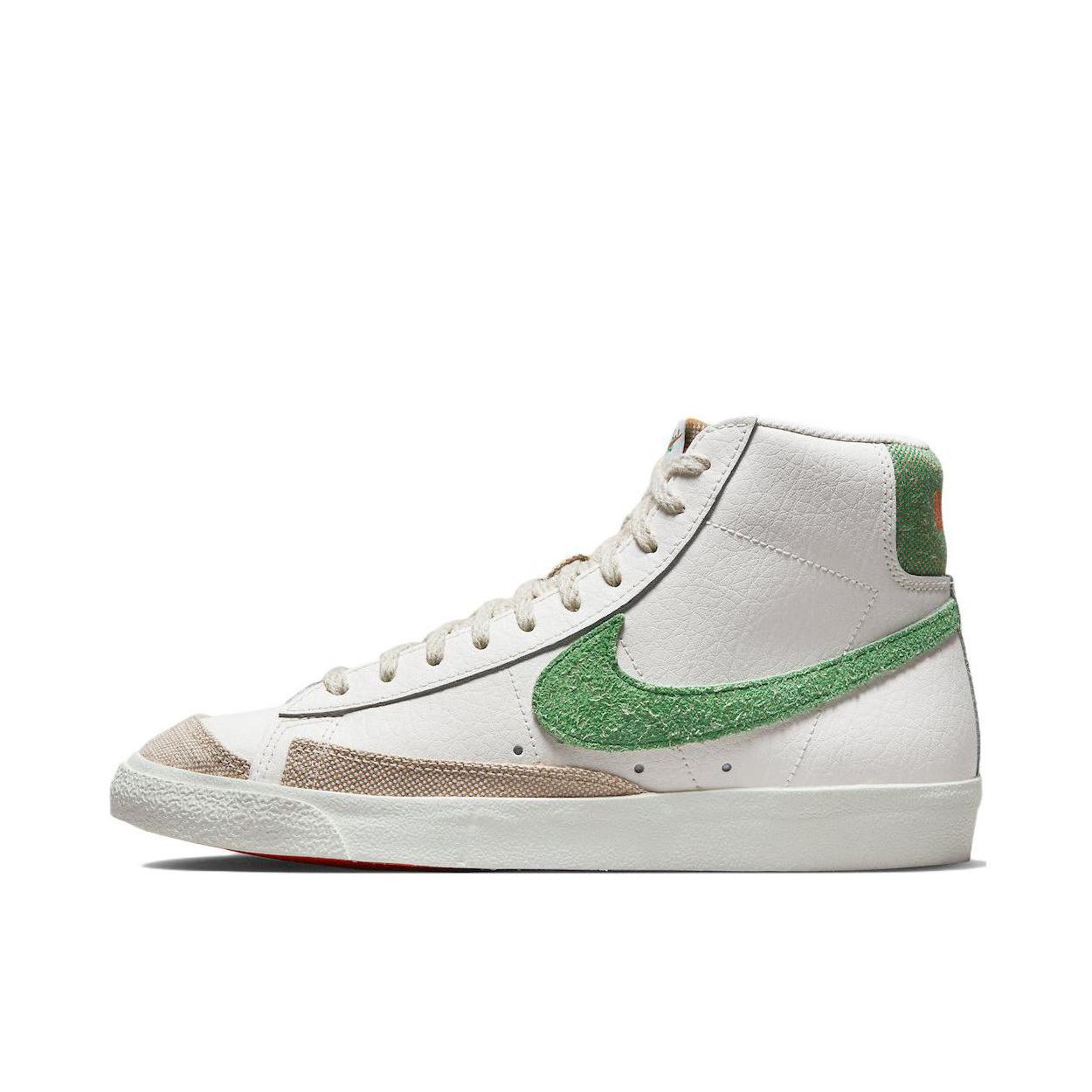 推荐商品：Nike Blazer 板鞋 经典复古防滑舒适百搭 中帮/白色/绿色/浅褐