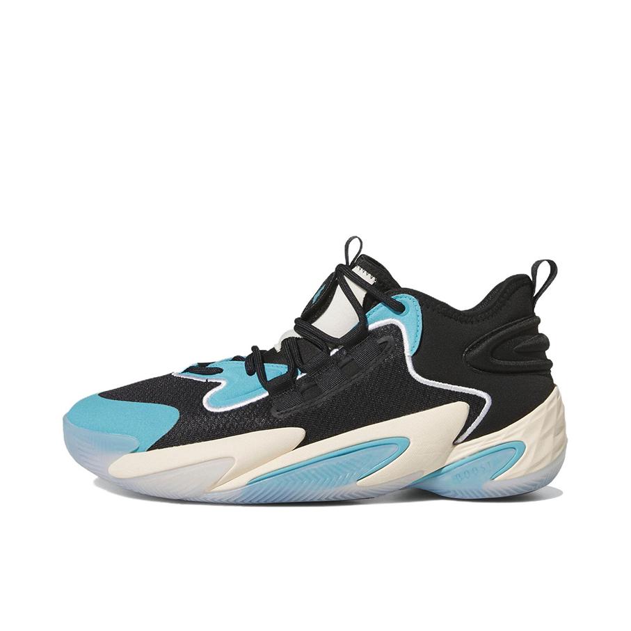 推荐商品：adidas BYW Select 篮球鞋 缓震回弹防滑耐磨实战 黑色/蓝色/米白