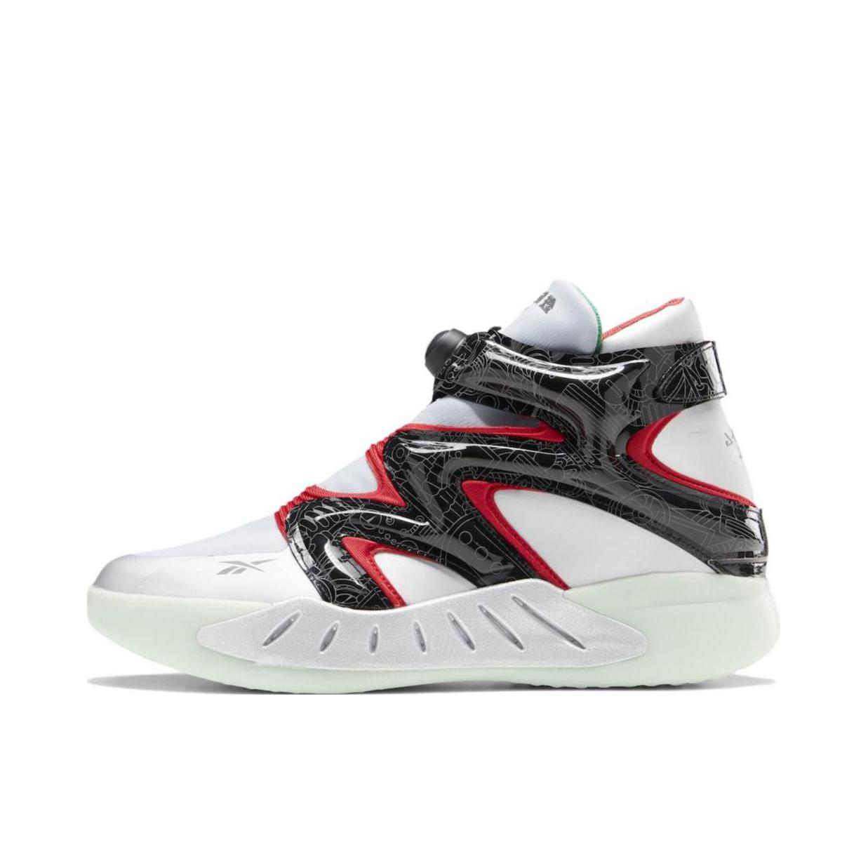推荐商品：Reebok/锐步 Instapump Fury Zone 减震回弹 织物 一脚蹬 防滑耐磨 复古 篮球鞋 BAIT x Astro Boy联名/白色/黑色/红色