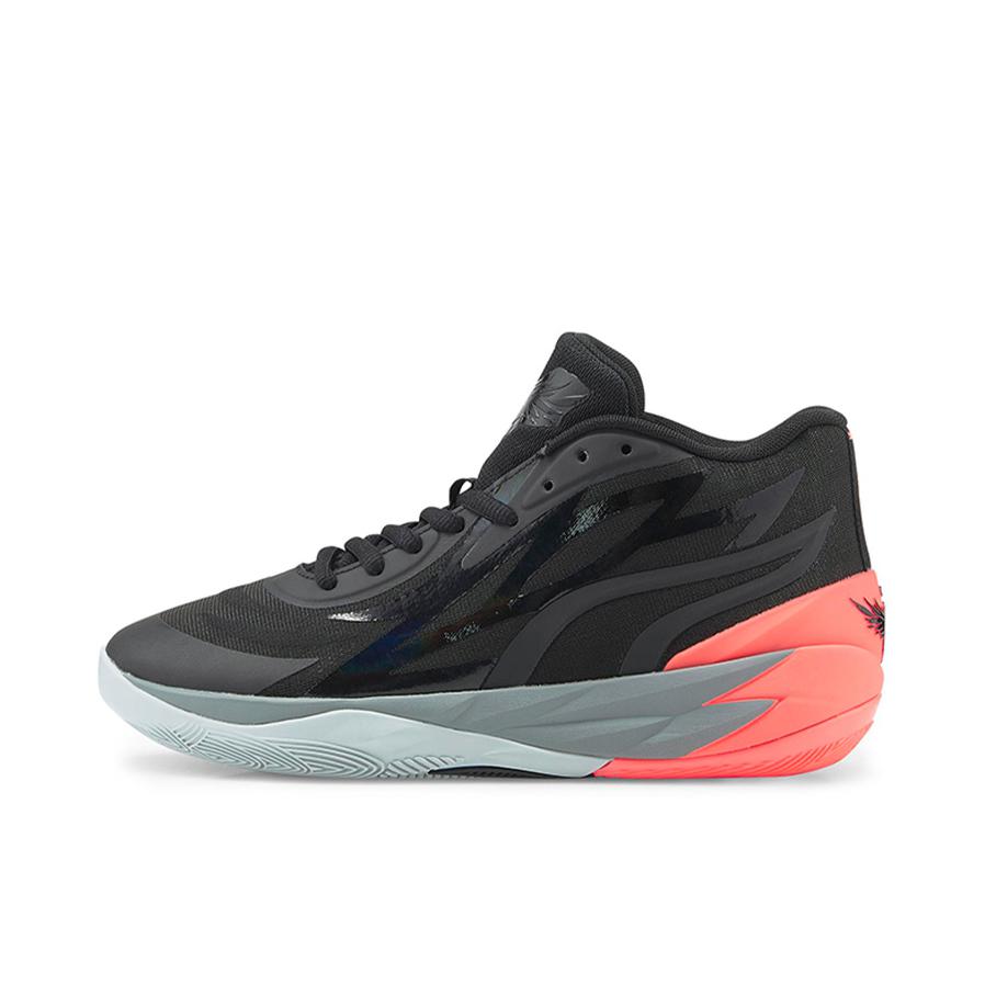 推荐商品：Puma/彪马 MB.02 拉梅洛鲍尔2代 Nitro Foam 中底 防滑耐磨 缓震透气 篮球鞋 黑色/红色