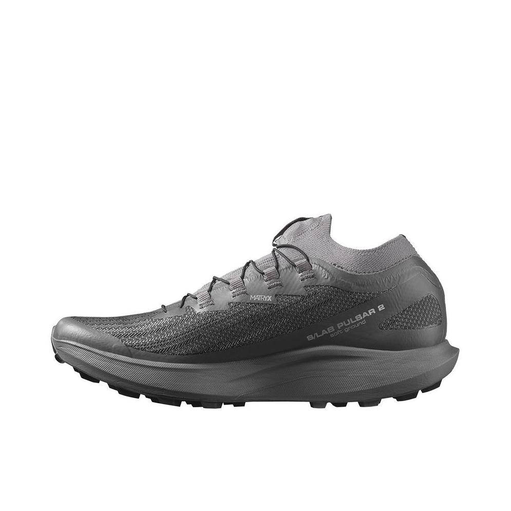 推荐商品：Salomon/萨洛蒙 S/Lab Pulsar 2 防滑耐磨 网布 轻量竞速 抓地 越野 跑鞋 灰色