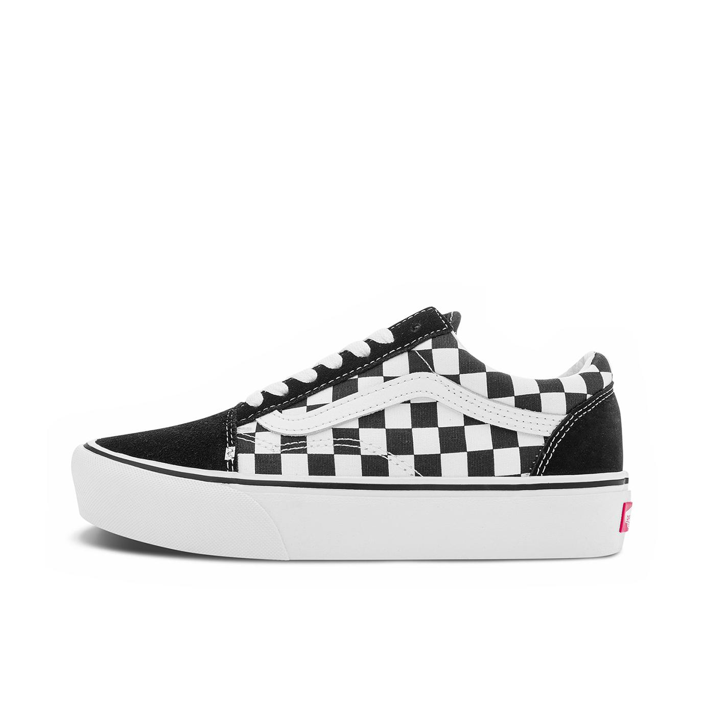 推荐商品：Vans/范斯 Old Skool Platform 板鞋 复古柔软低帮厚底系带 棋盘格/黑色/白色