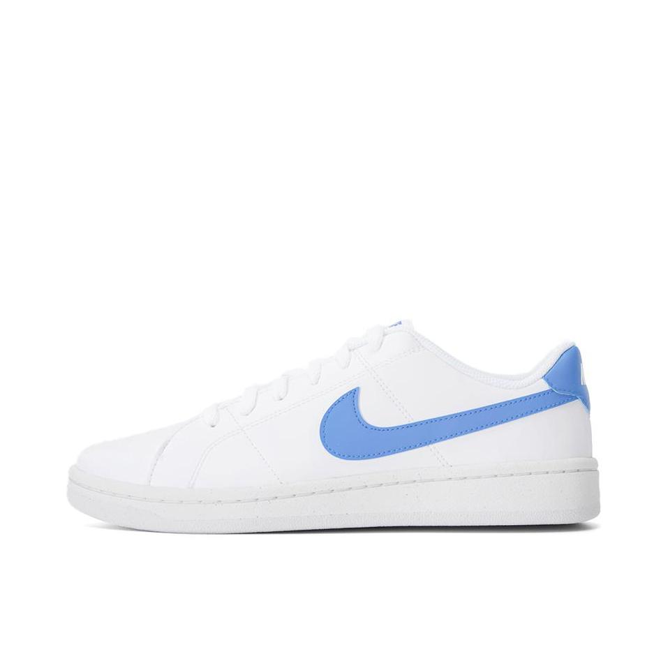 推荐商品：Nike Court Royale 2 板鞋 时尚百搭舒适透气缓震轻便防滑耐磨休闲 白色/蓝色
