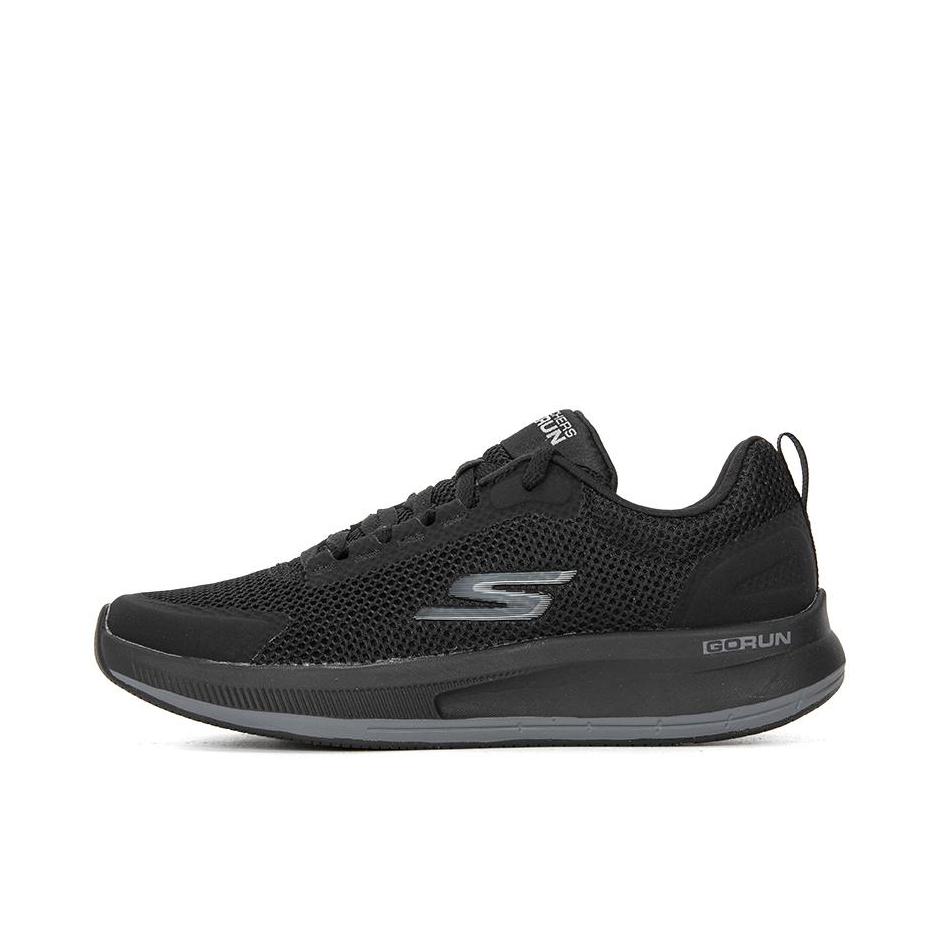 推荐商品：Skechers/斯凯奇 Go Run Pulse 网面透气 缓震回弹 防滑耐磨 百搭舒适 休闲运动 轻质软底 跑鞋 纯黑色