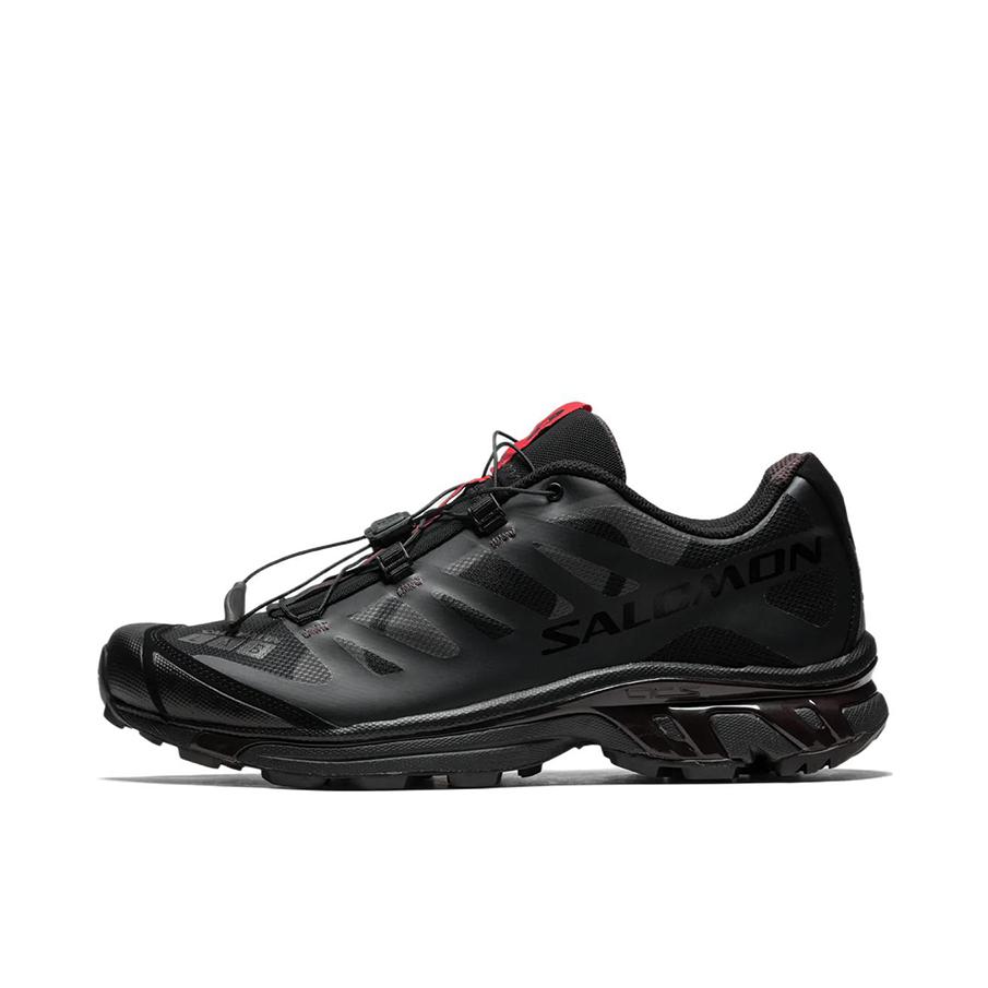 推荐商品：Salomon/萨洛蒙 XT-4 OG 包裹性 减震回弹 网布透气 防滑耐磨 越野 户外休闲鞋 黑色/红色