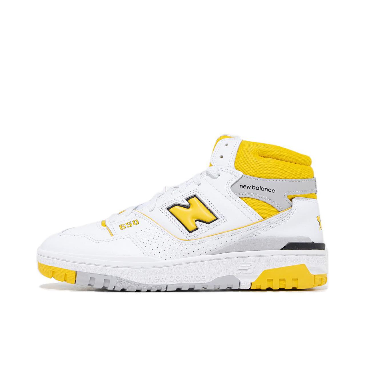 推荐商品：New Balance 650R 耐磨 减震防滑 潮流复古 包裹性 休闲鞋 白色/黄色