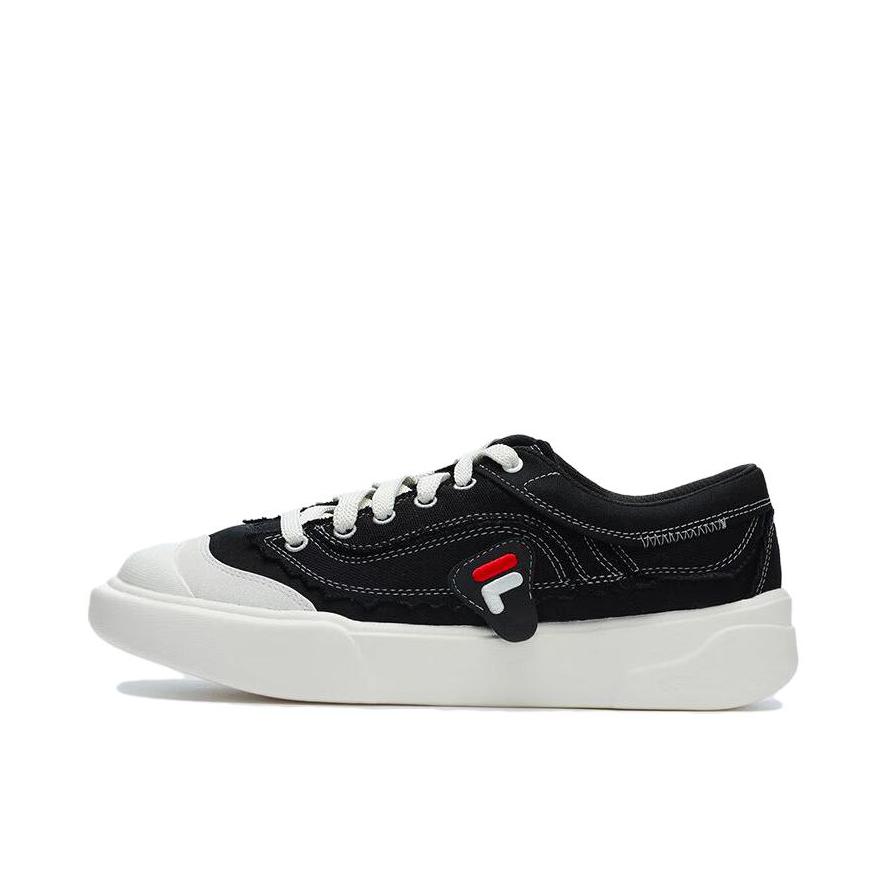 推荐商品：FILA/斐乐 Curve 2023夏季 防滑耐磨 舒适轻便 帆布鞋 T12M322105F 黑色/白色