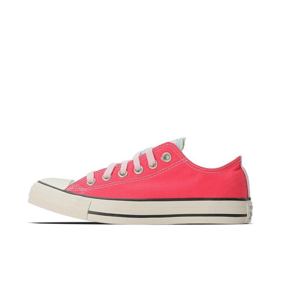 推荐商品：Converse/匡威 Chuck Taylor All Star 帆布鞋 常青款轻便防滑耐磨百搭复古圆头减震贴合高帮 红绿鸳鸯Low