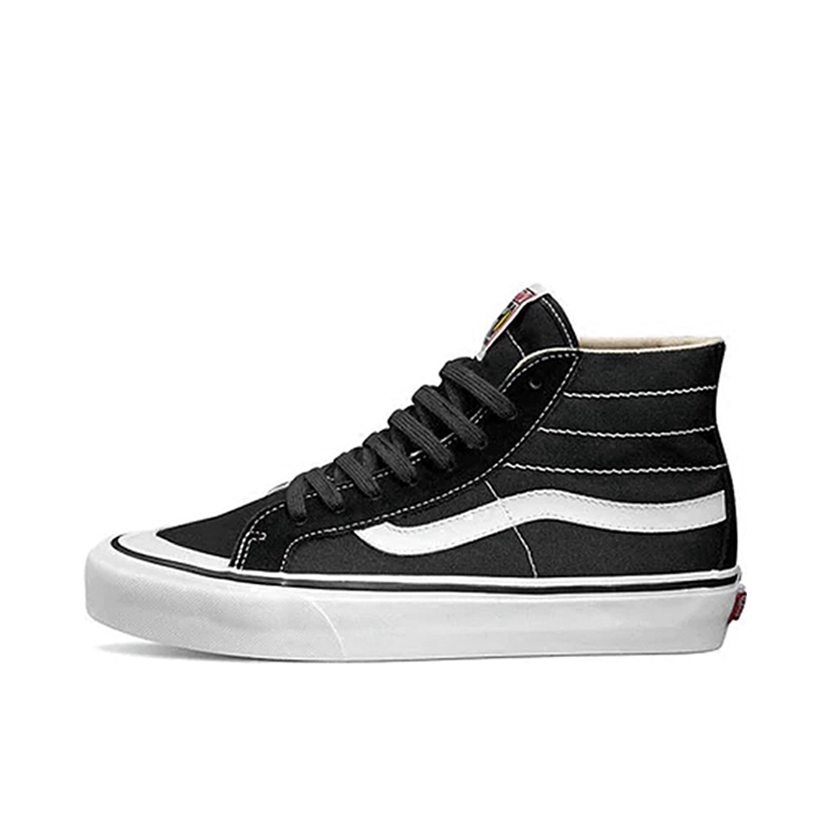 推荐商品：Vans/范斯 SK8-Hi 板鞋 潮流经典拼接复古街头厚底 Black White 黑白/白头边