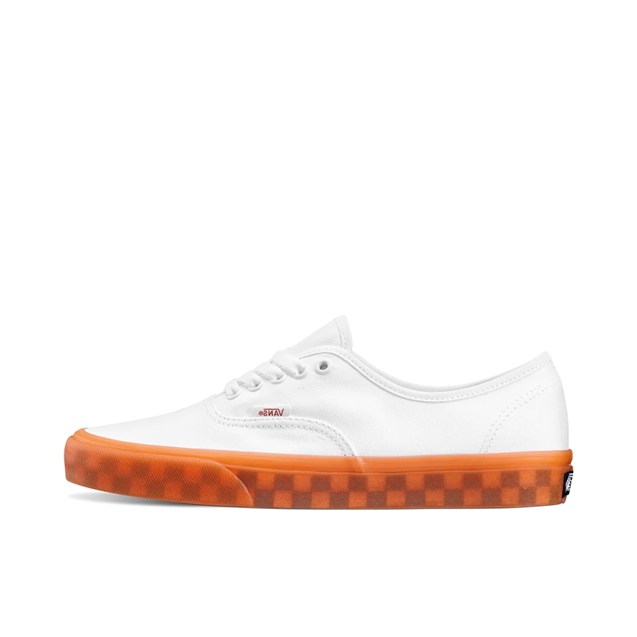 推荐商品：Vans/范斯 Authentic 潮流休闲 轻便舒适 防滑耐磨 百搭运动 复古 板鞋 白橙/棋盘格