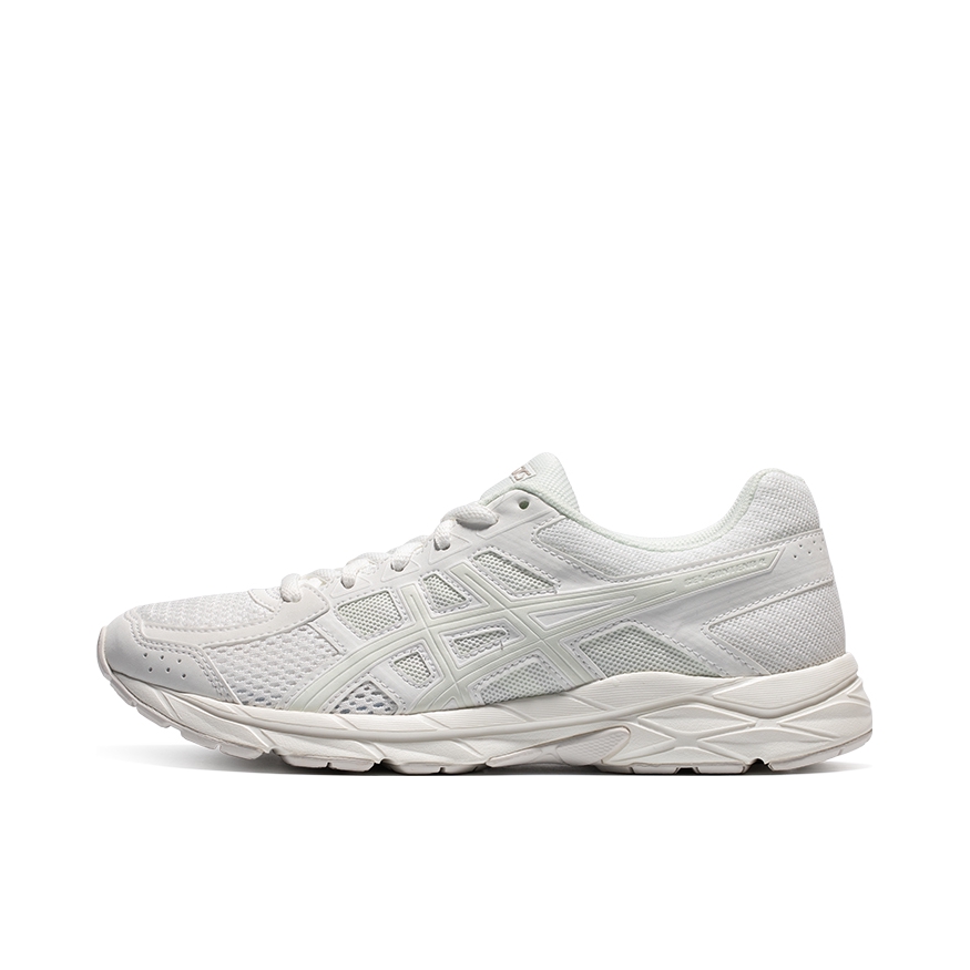 推荐商品：Asics/亚瑟士 Gel-Contend 4 跑鞋 慢跑网面透气缓震回弹复古轻便耐磨 女款/纯白