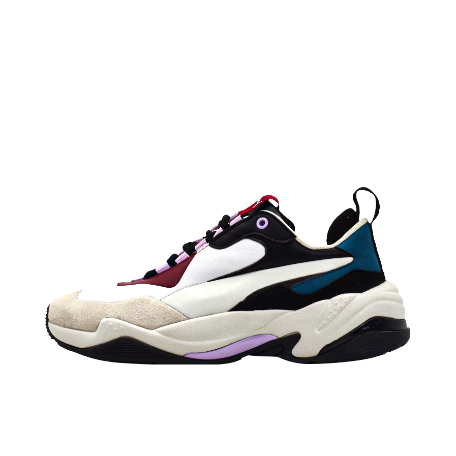 推荐商品：Puma/彪马 Thunder 运动休闲鞋 时尚复古防滑耐磨透气厚底圆头 White/DarkCyan/Black 白黑绿