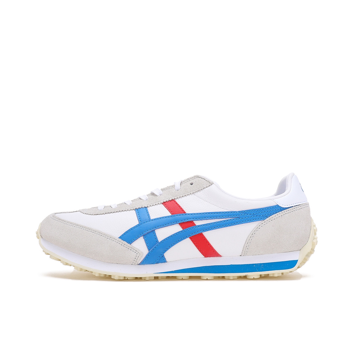 推荐商品：Onitsuka Tiger EDR 78 舒适轻便 防滑耐磨 网布透气 织物 复古百搭 合成革 阿甘鞋 运动休闲鞋 白色/蓝色/红色